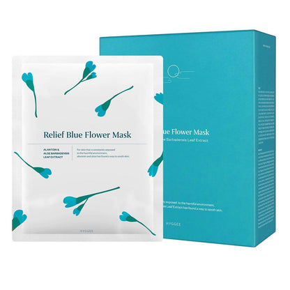 HYGGEE - Relief Blue Flower Mask (Masca pentru Fata)