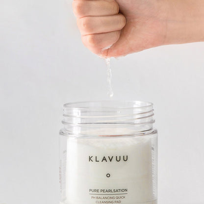 Klavuu - Pure Pearlsation PH Balancing Quick Cleansing Pads 100pcs (Peeling Pads de Curățare pentru Față)