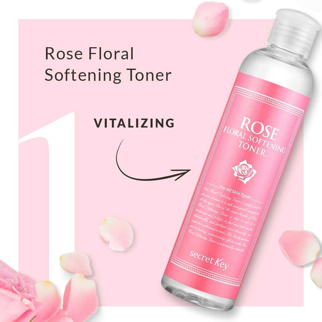 Secret Key - Rose Floral Softening Toner 248ml (Toner pentru Față)